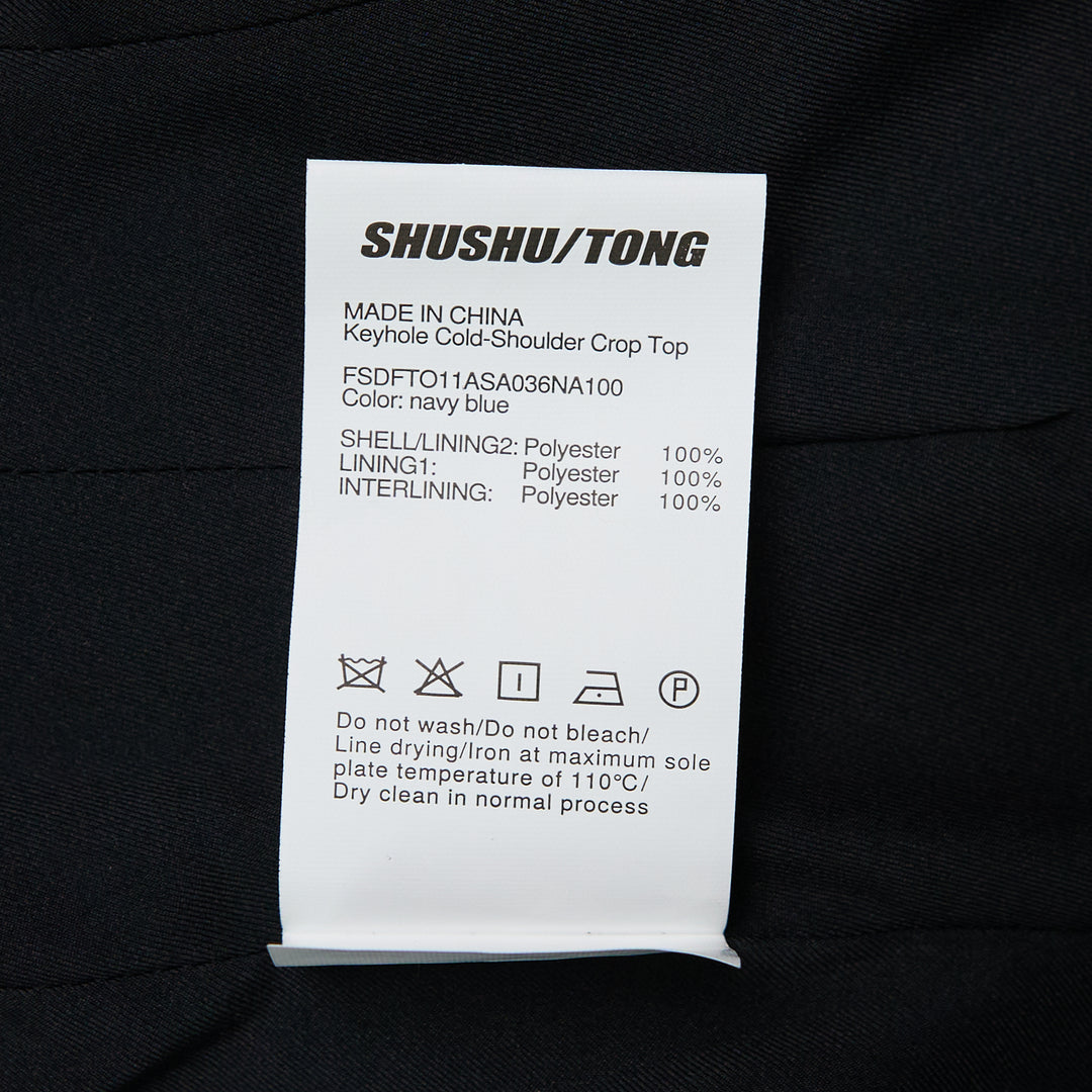SHUSHU/TONG Keyhole Cold-Shoulder Crop Top – Available at Club 21, Official Retailer in Singapore, Malaysia & Thailand with Global Shipping Online