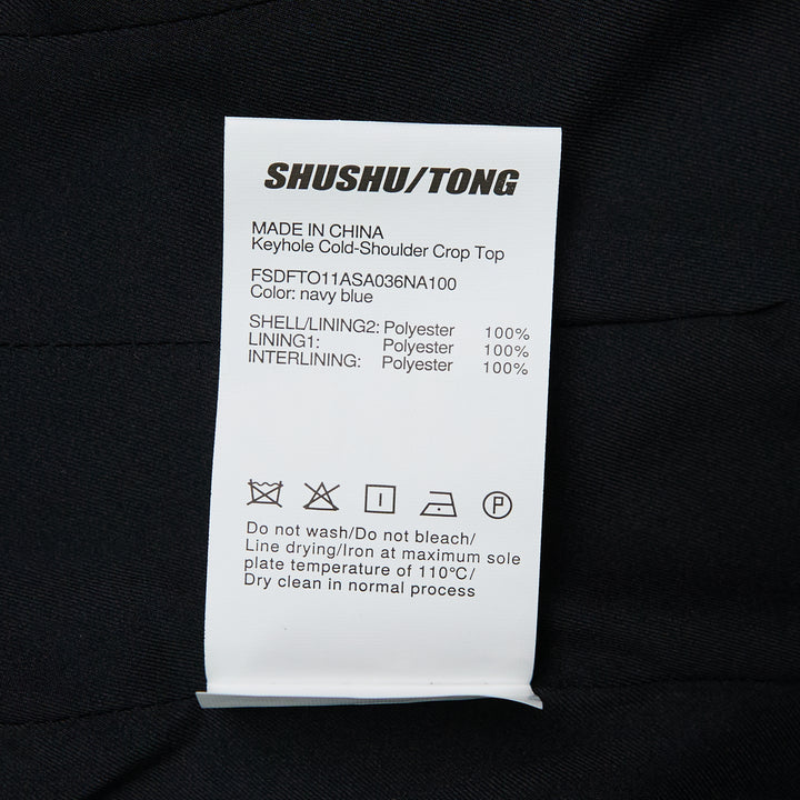 SHUSHU/TONG Keyhole Cold-Shoulder Crop Top – Available at Club 21, Official Retailer in Singapore, Malaysia & Thailand with Global Shipping Online