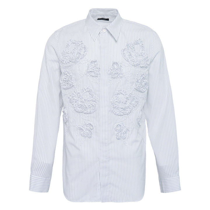 Long Sleeve Stripe Shirt With Patch Detail