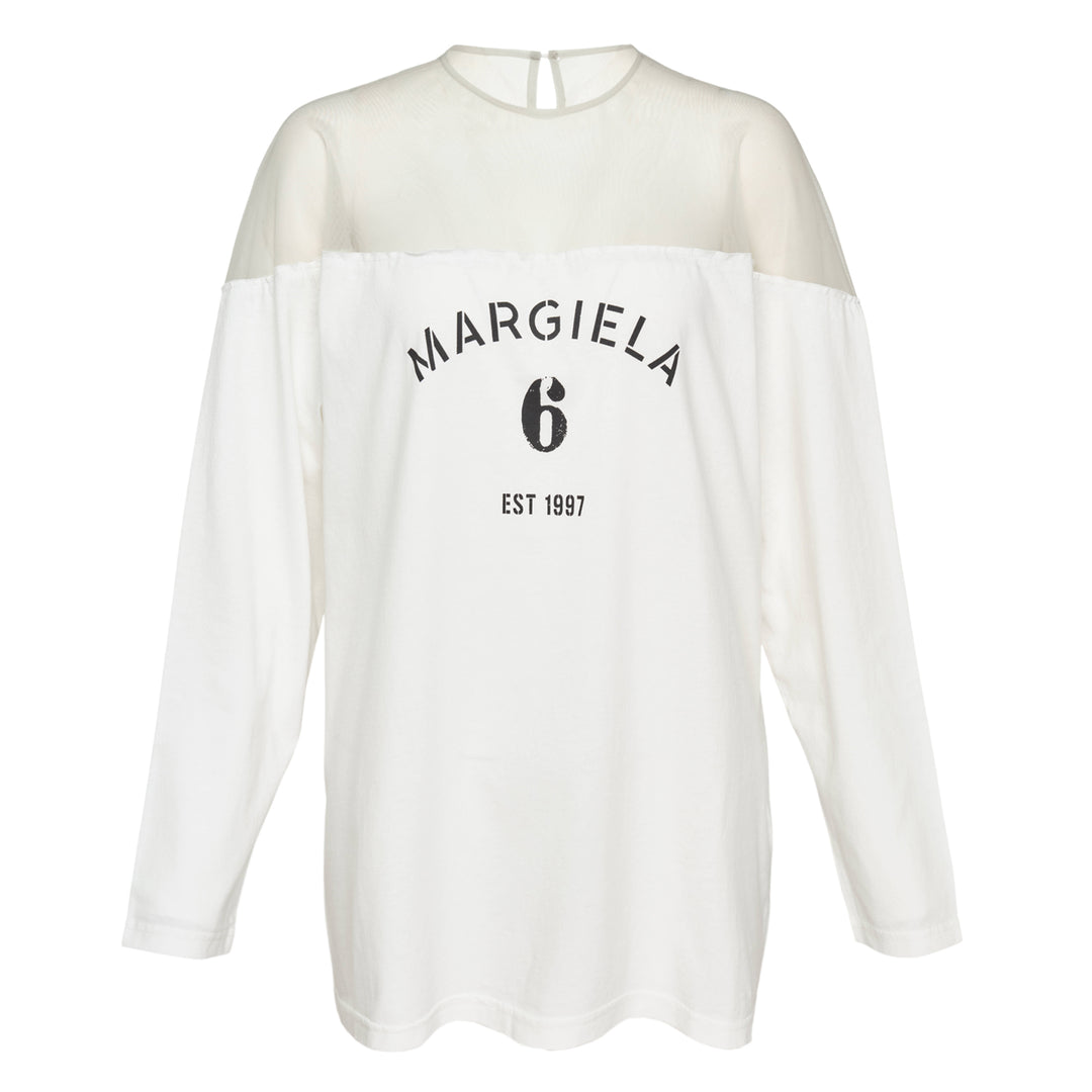 MM6 Long Sleeve Heavy Cotton Jersey Tee – Available at Club 21, Official Retailer in Singapore, Malaysia & Thailand with Global Shipping Online