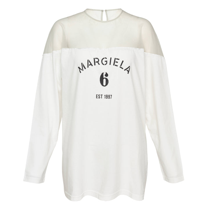 MM6 Long Sleeve Heavy Cotton Jersey Tee – Available at Club 21, Official Retailer in Singapore, Malaysia & Thailand with Global Shipping Online