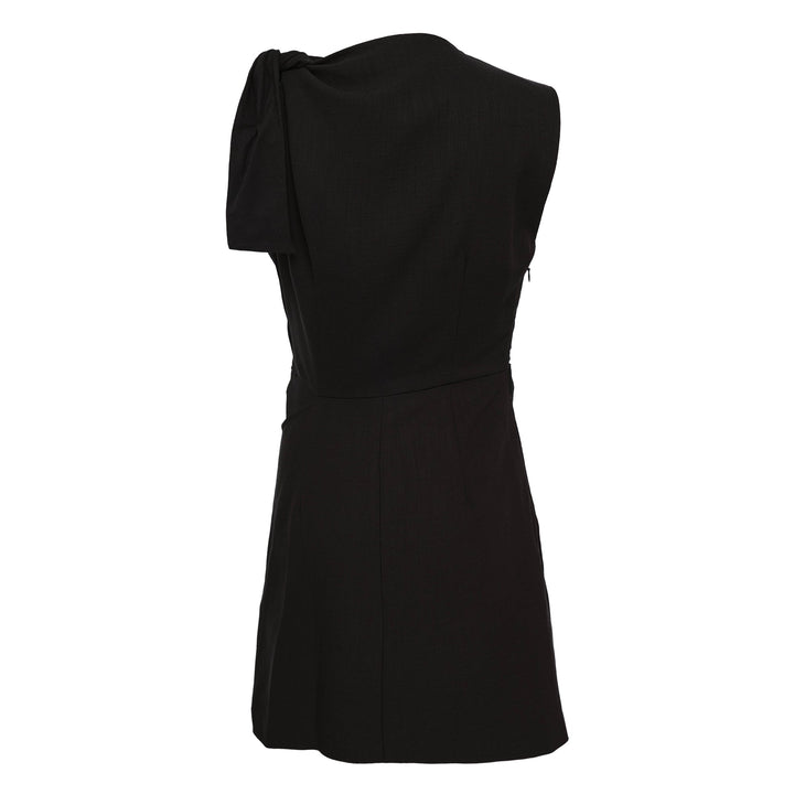 Flamed Viscose Canvas Dress