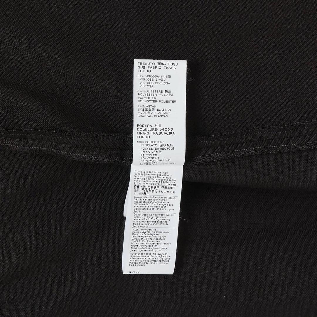 Flamed Viscose Canvas Dress