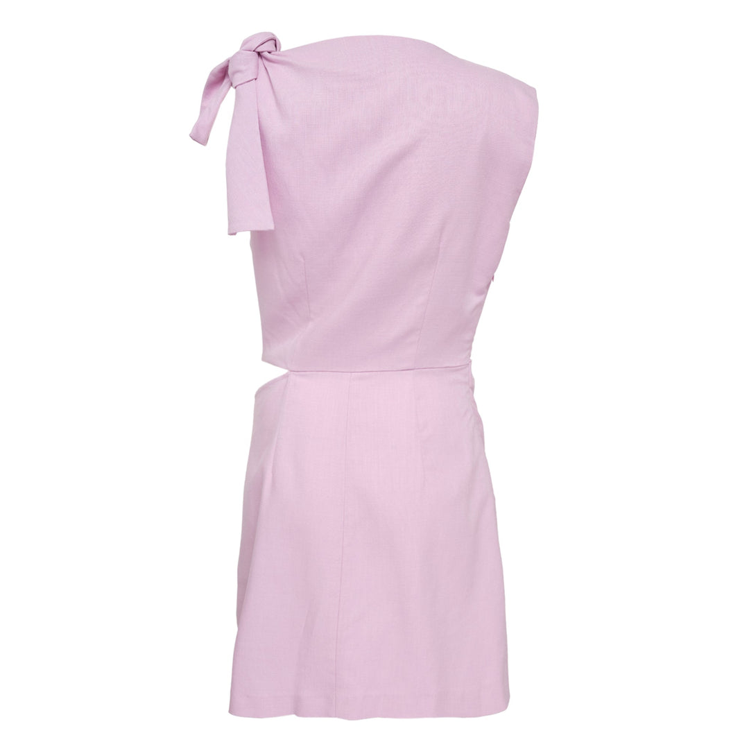 Flamed Viscose Canvas Dress