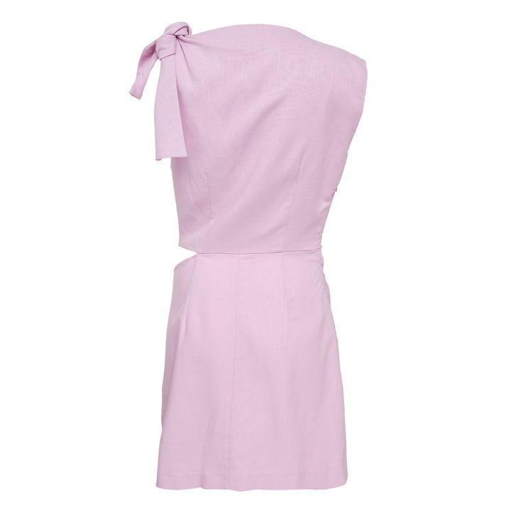 Flamed Viscose Canvas Dress