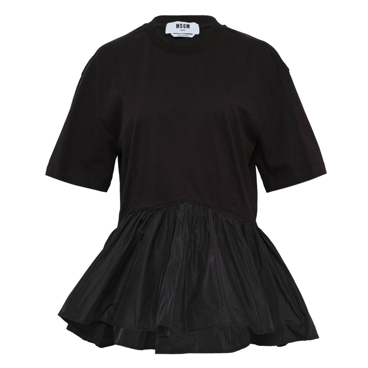 Two Colors Flared T-Shirt