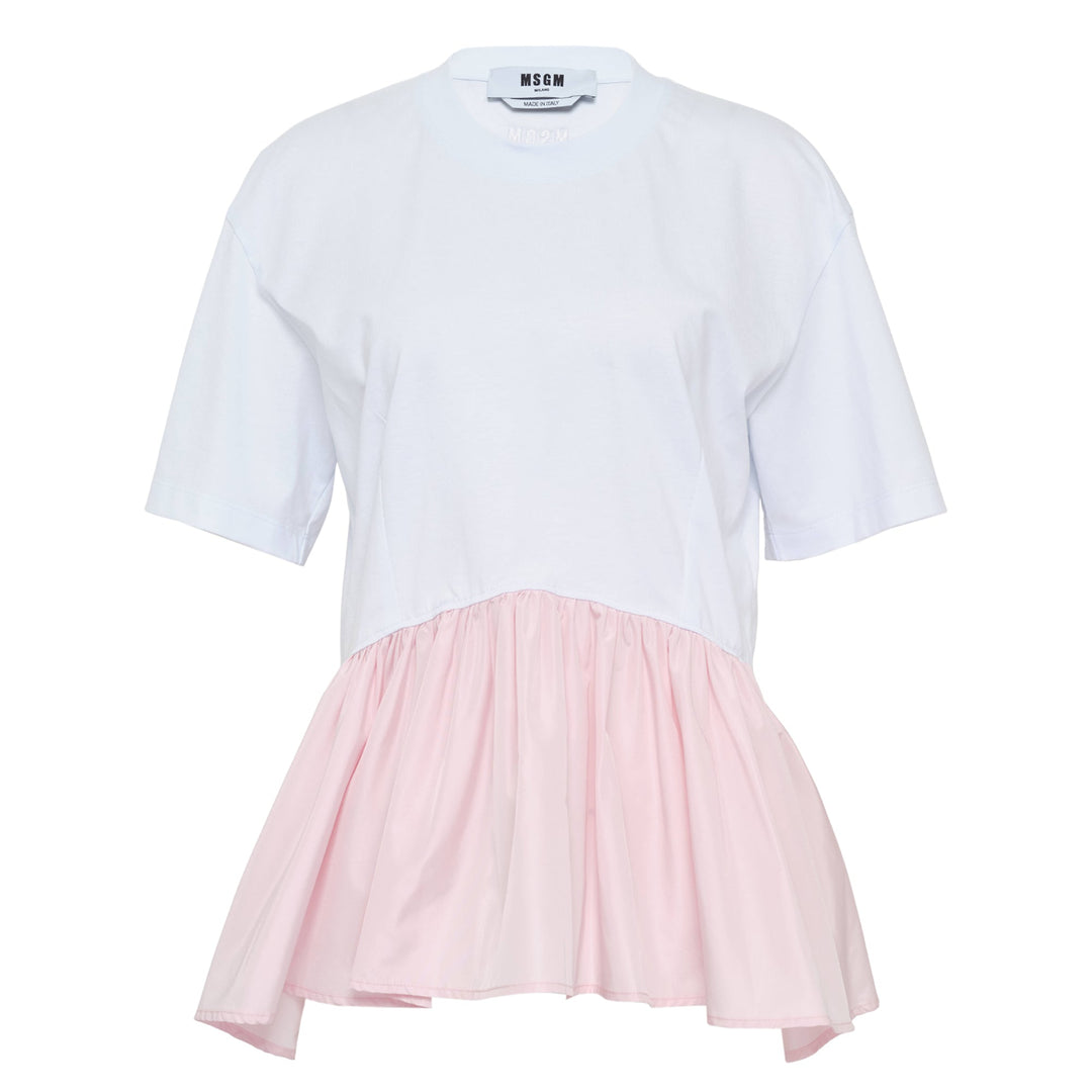 Two Colors Flared T-Shirt