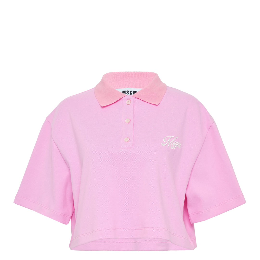 Cropped Polo Tee
