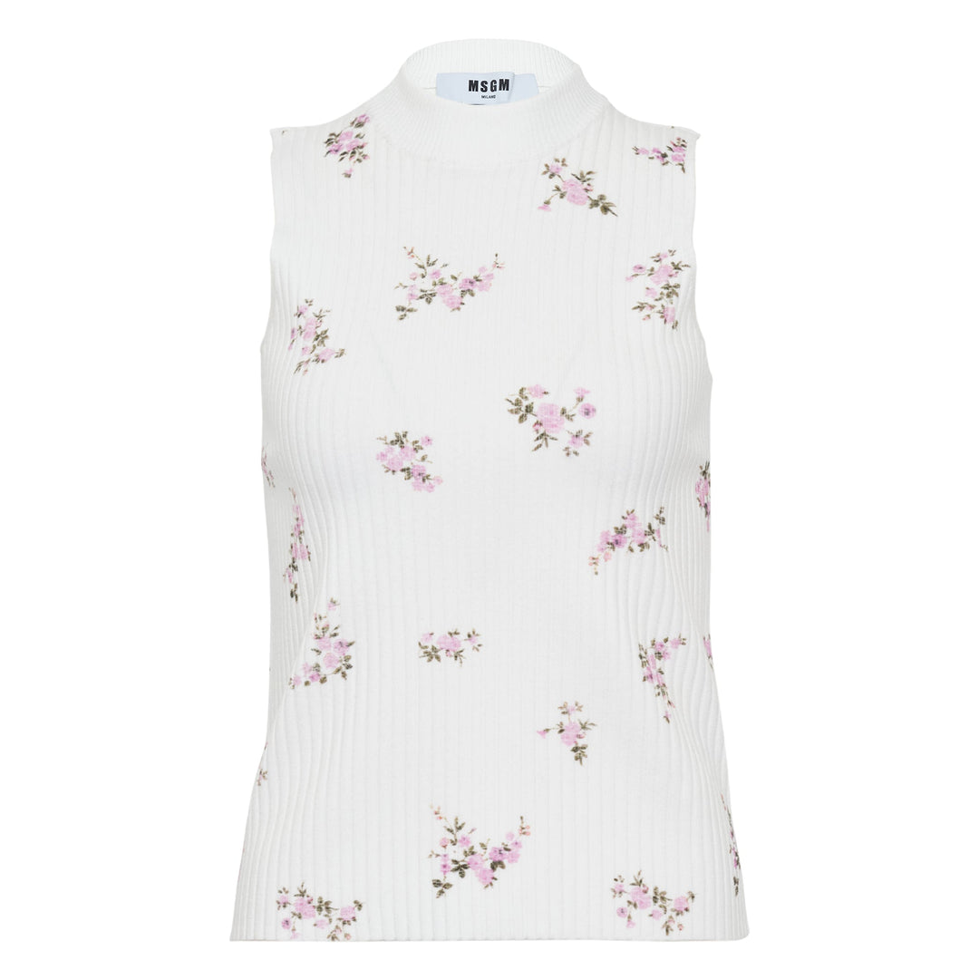 Floral Knit Tank Top