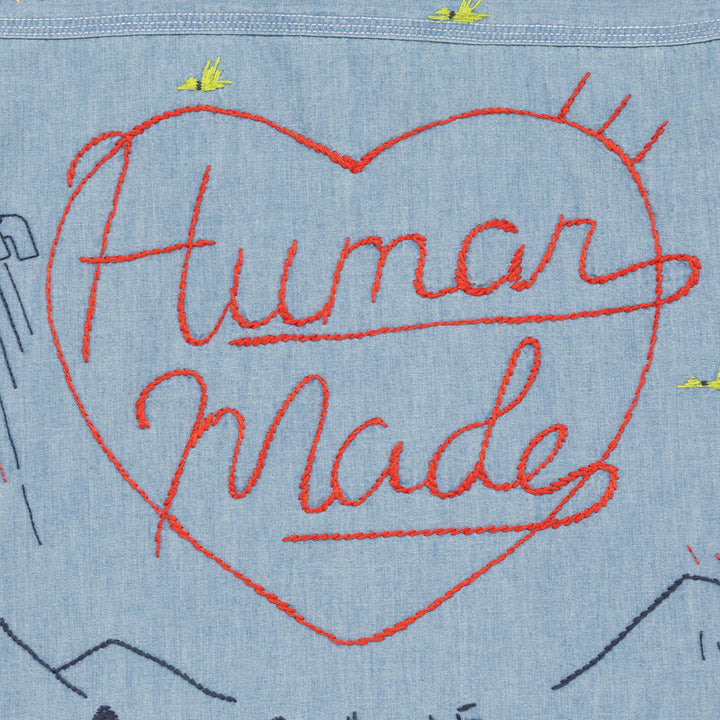 Embroidered Chambray Shirt