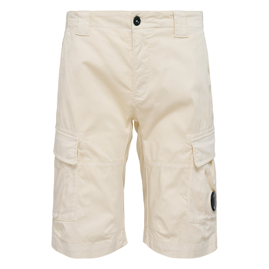 Stretch Sateen Cargo Lens Shorts