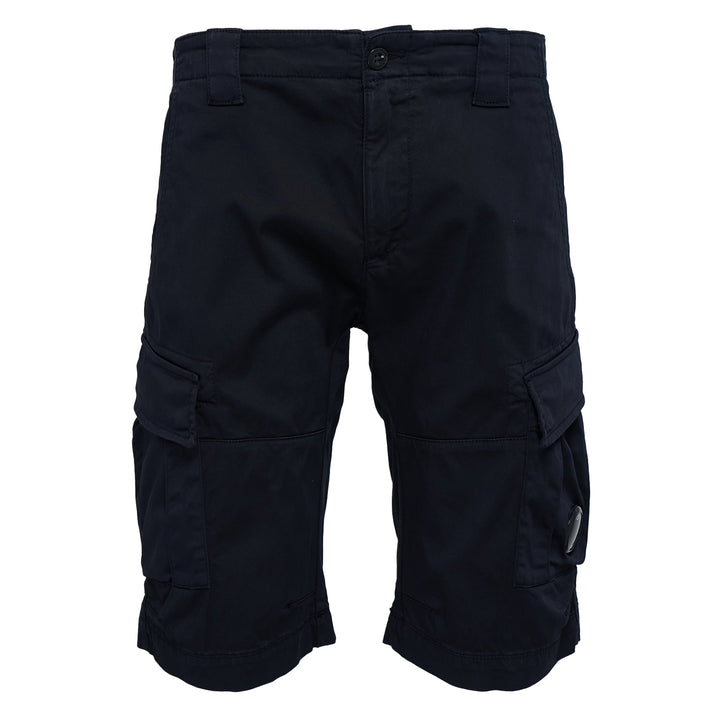Stretch Sateen Cargo Lens Shorts