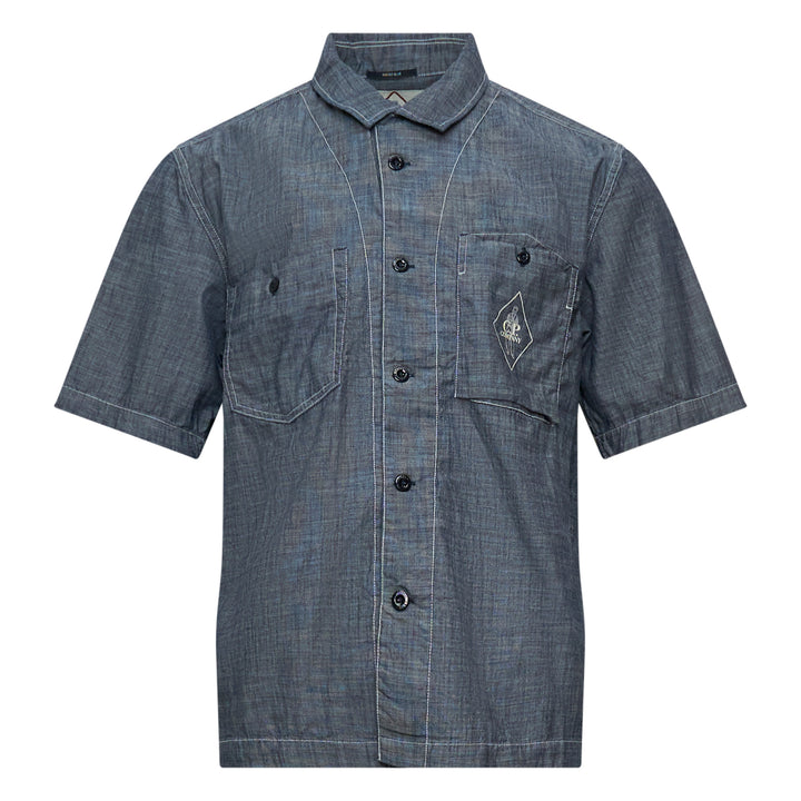 C.P. Company Short Sleeve Chambray Shirt – Available at Club 21, Official Retailer in Singapore, Malaysia & Thailand with Global Shipping Online