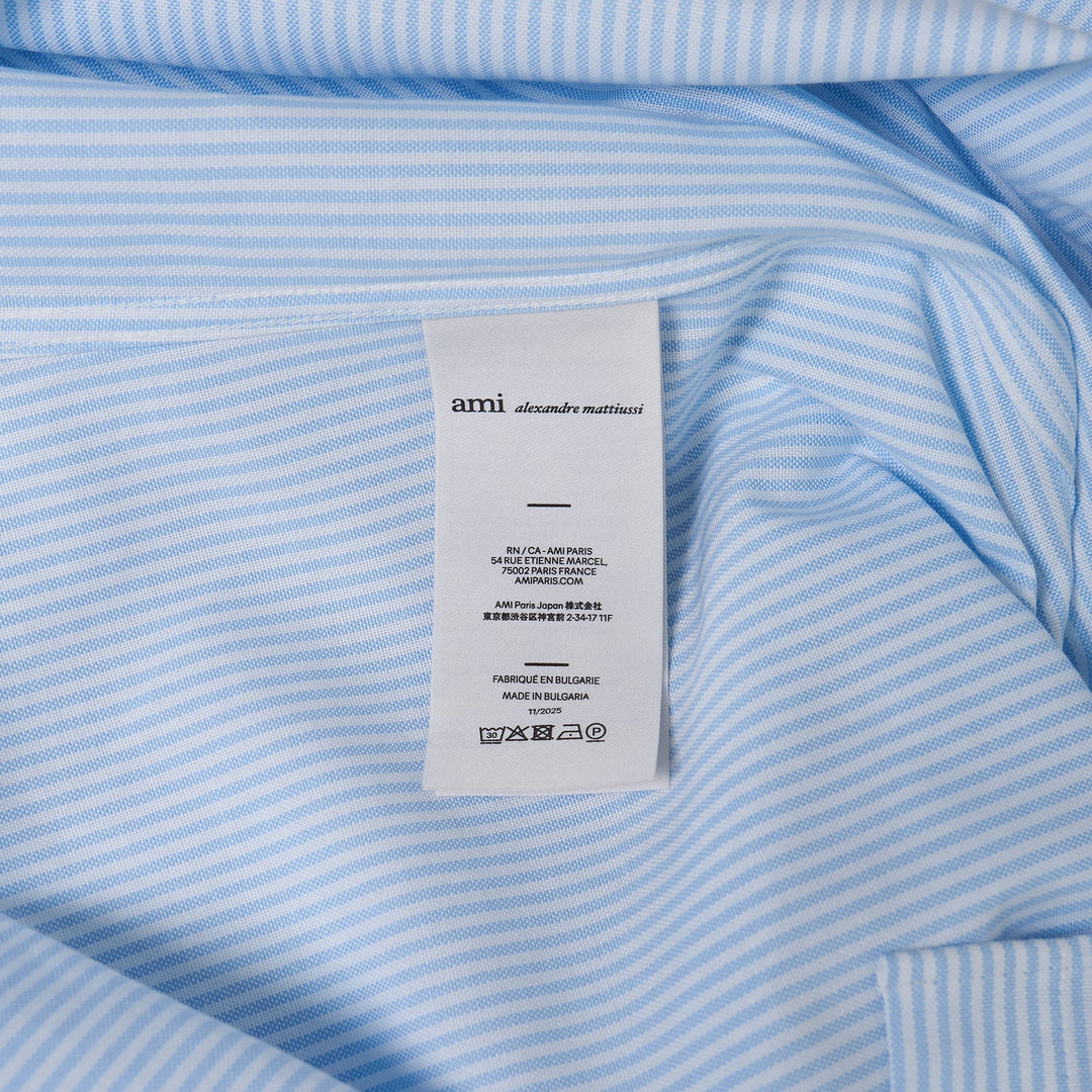 Long Sleeve Contrasted Button Shirt