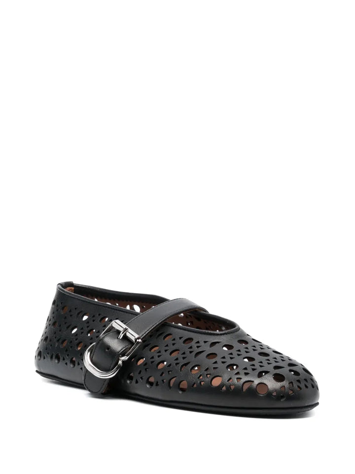 Ballet Flats Lambskin Perforated
