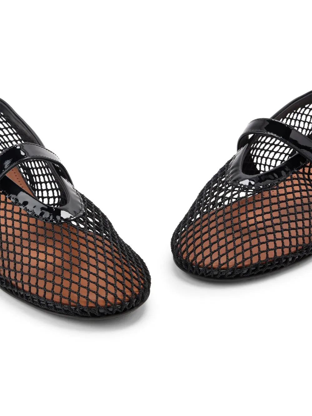 Ballet Flats Patent Mesh