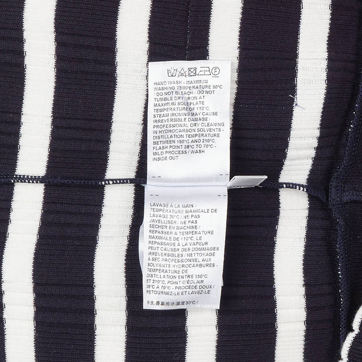 Round Collar Striped Polo Vest