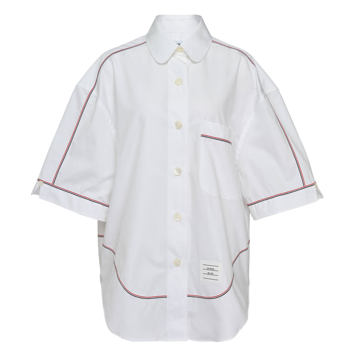 Supersized Short Sleeve Round Shirt