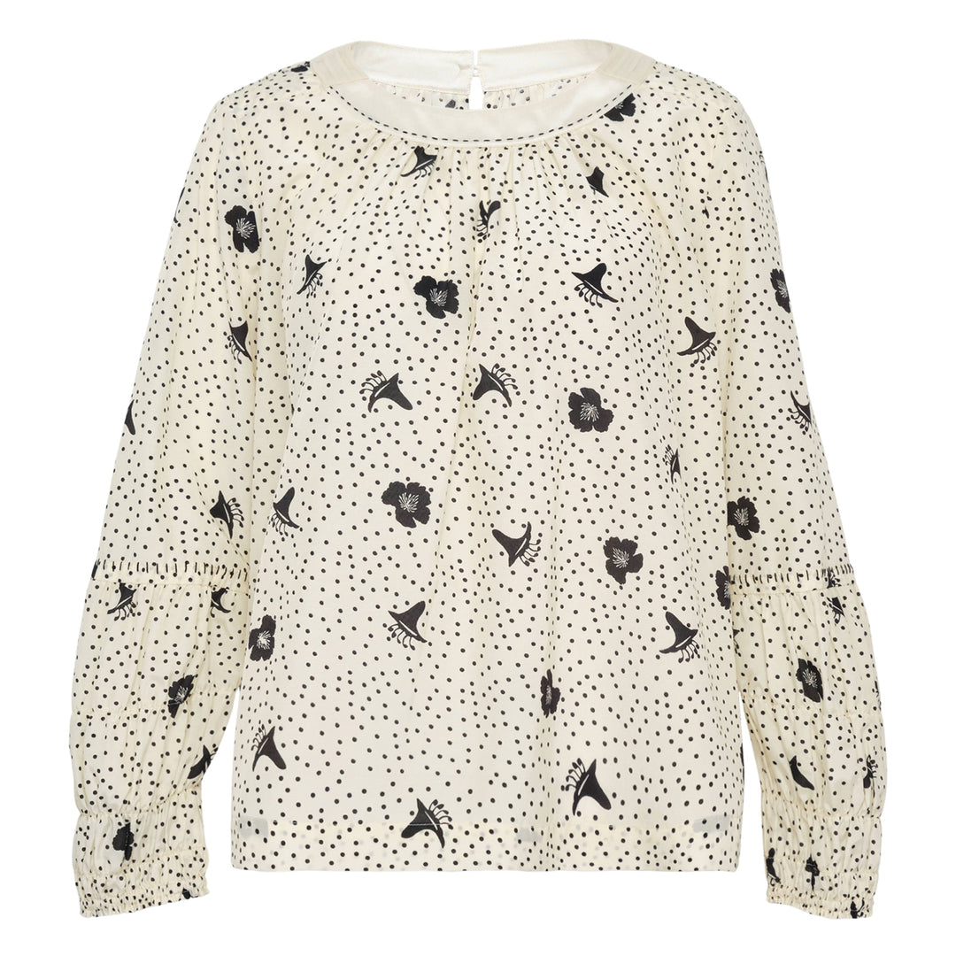 Long Sleeves Pleated Top