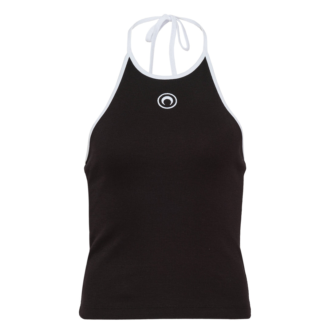Marine Serre Moon Logo Bicolor Jersey Tank – Available at Club 21, Official Retailer in Singapore, Malaysia & Thailand with Global Shipping Online