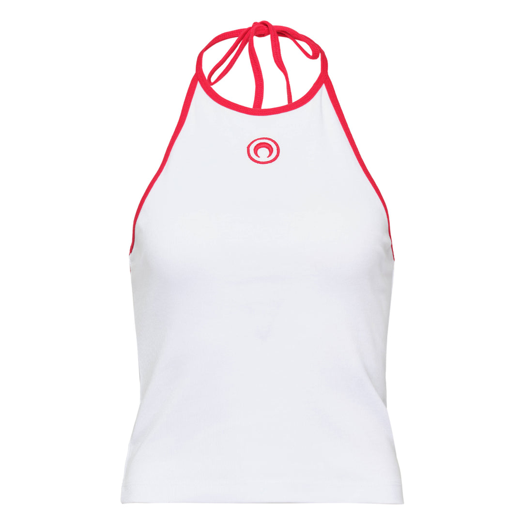 Marine Serre Moon Logo Bicolor Jersey Tank – Available at Club 21, Official Retailer in Singapore, Malaysia & Thailand with Global Shipping Online