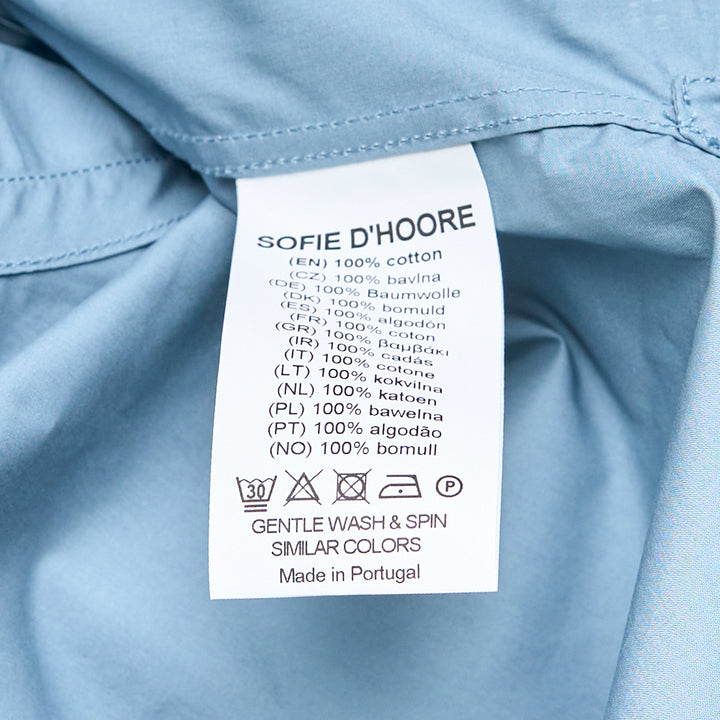 Sofie D'Hoore Long Sleeve Stand Collar Shirt – Available at Club 21, Official Retailer in Singapore, Malaysia & Thailand with Global Shipping Online