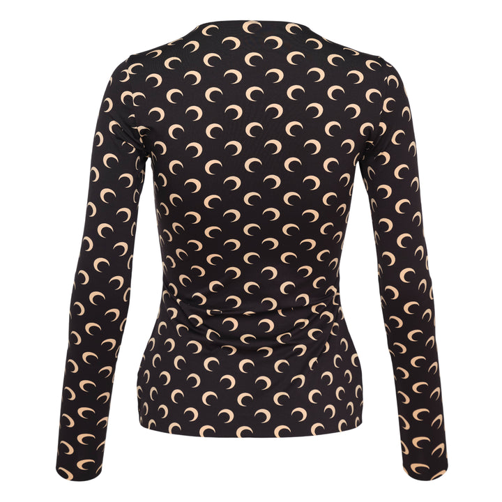 Marine Serre Moon Printed Jersey Long Sleeve Top – Available at Club 21, Official Retailer in Singapore, Malaysia & Thailand with Global Shipping Online