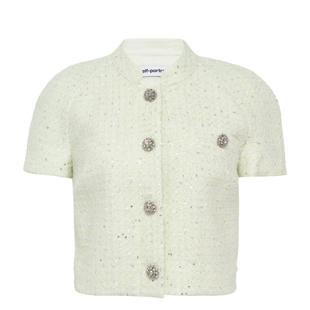 Lime Boucle Top