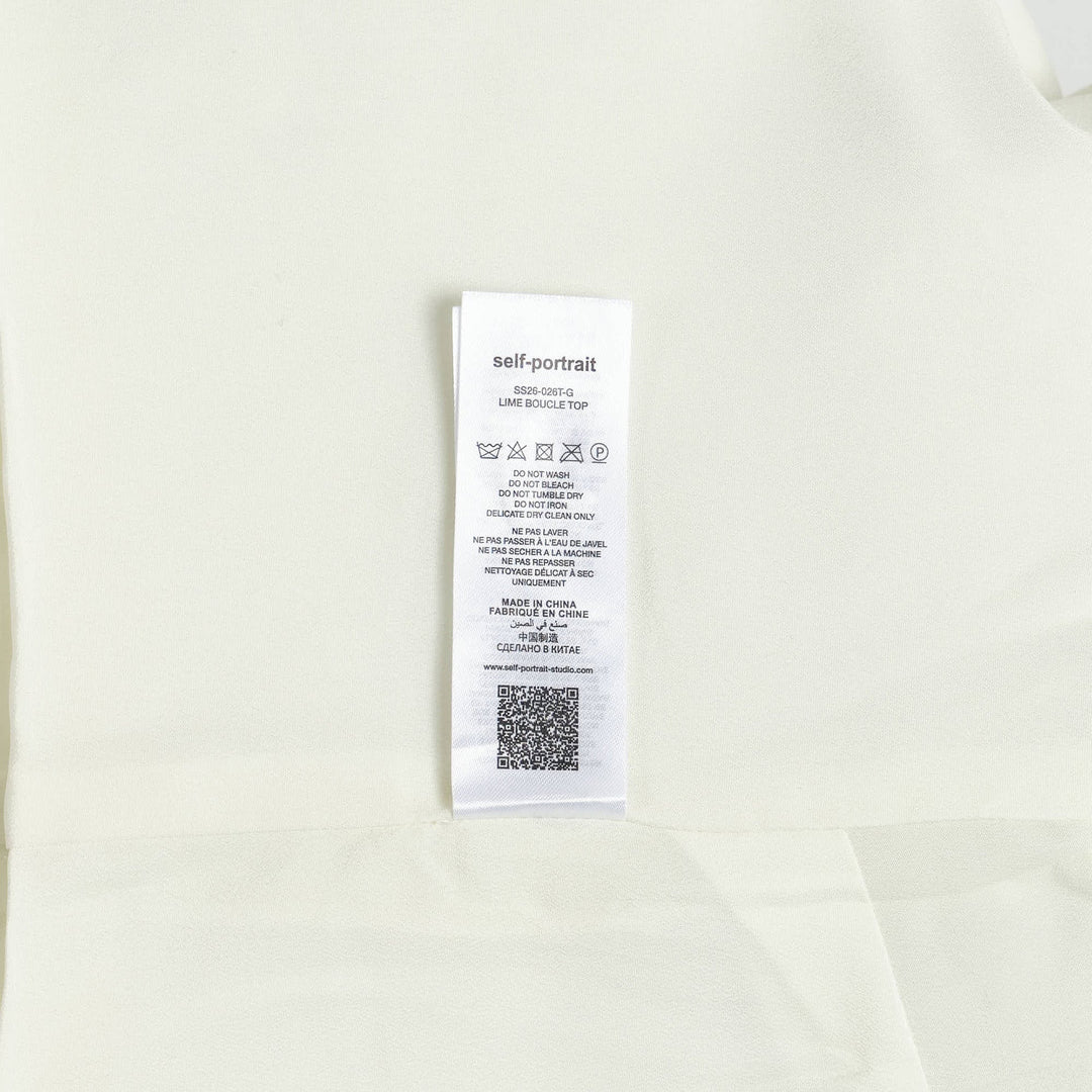 Lime Boucle Top