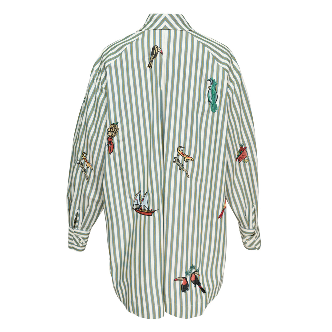 Bisou Embroidered Long Sleeve Blouse