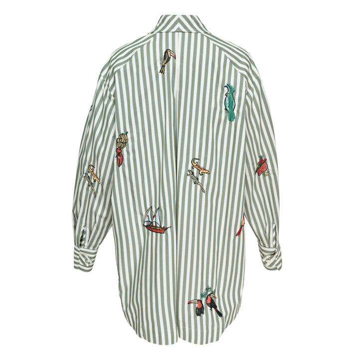 Bisou Embroidered Long Sleeve Blouse