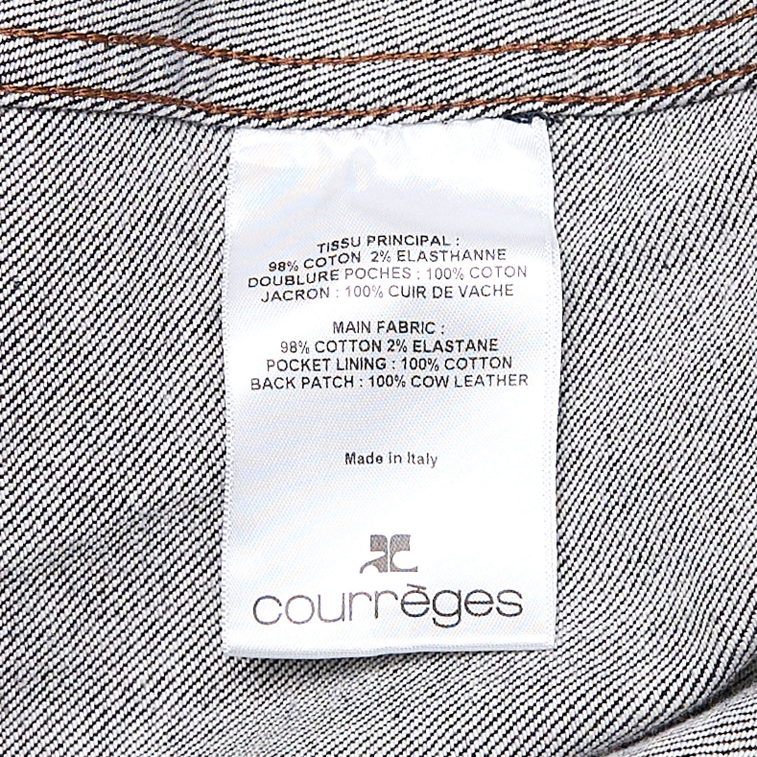 Courrèges Sleeveless Denim Bomber Jacket – Available at Club 21, Official Retailer in Singapore, Malaysia & Thailand with Global Shipping Online
