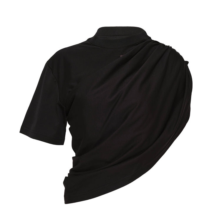 Courrèges Asymmetrical Twist T-Shirt – Available at Club 21, Official Retailer in Singapore, Malaysia & Thailand with Global Shipping Online
