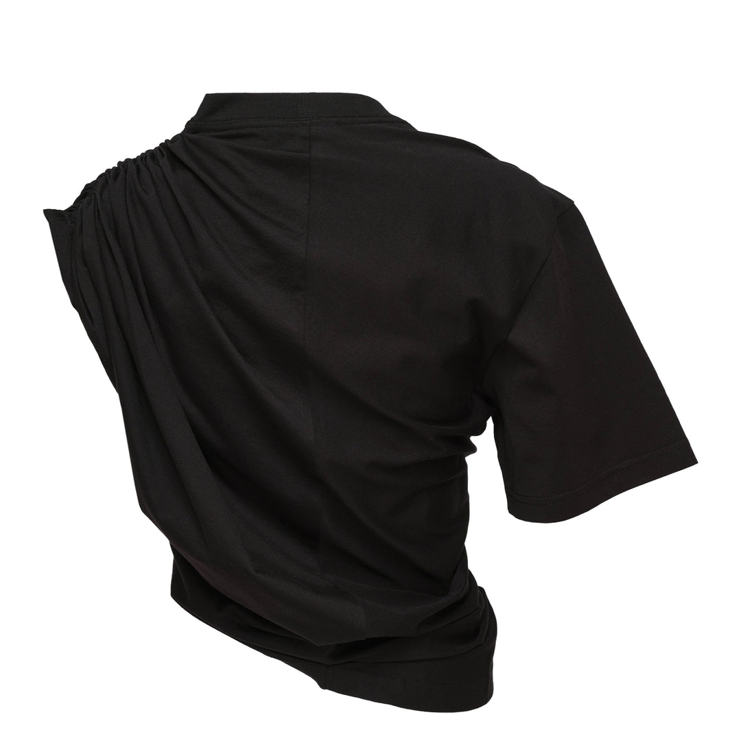 Courrèges Asymmetrical Twist T-Shirt – Available at Club 21, Official Retailer in Singapore, Malaysia & Thailand with Global Shipping Online