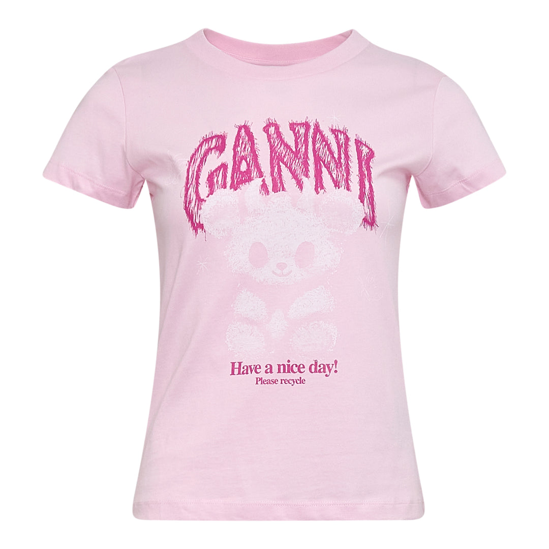GANNI Baby Fit T-Shirt Jersey Teddy – Available at Club 21, Official Retailer in Singapore, Malaysia & Thailand with Global Shipping Online
