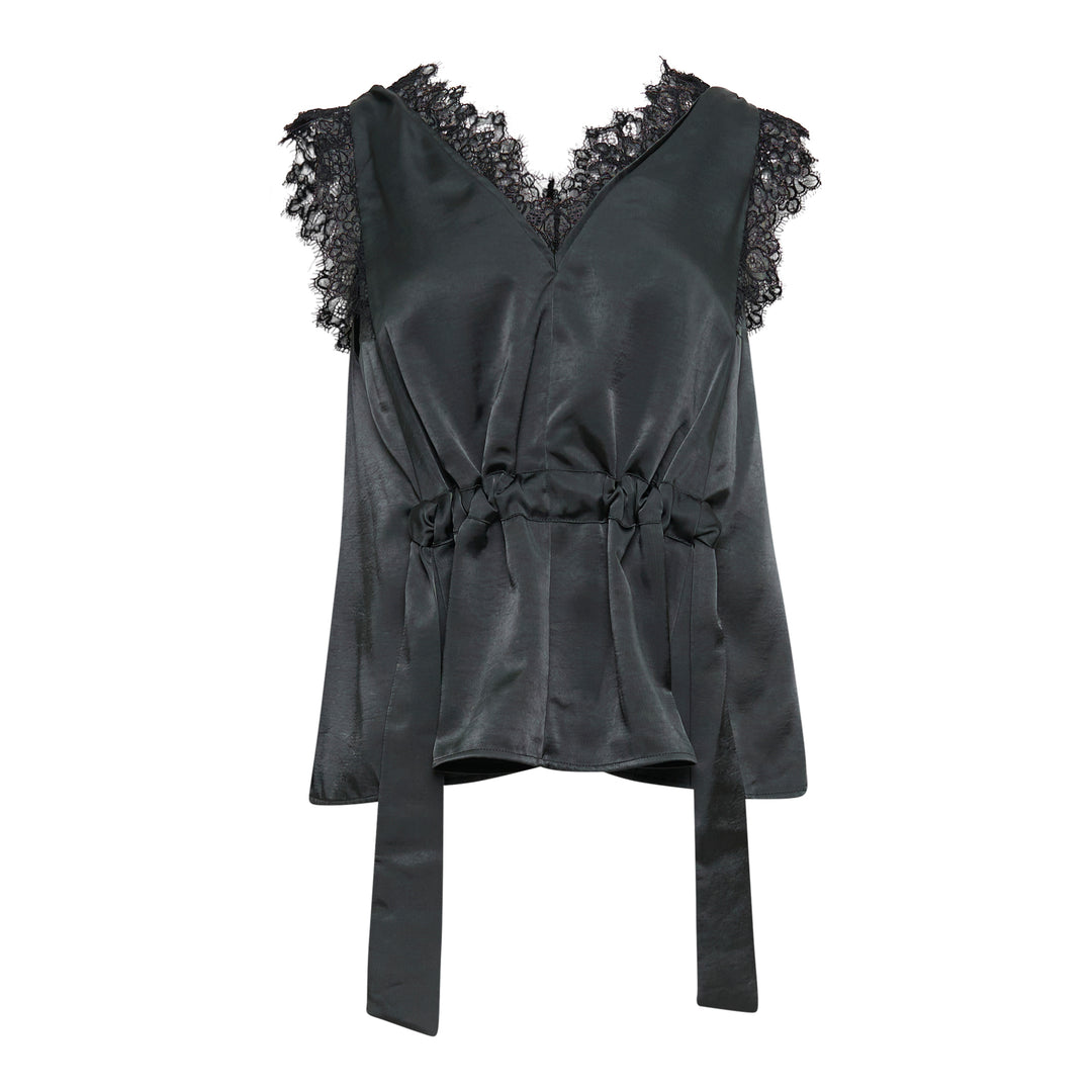 3.1 Phillip Lim Sleeveless Satin V-Neck Top – Available at Club 21, Official Retailer in Singapore, Malaysia & Thailand with Global Shipping Online