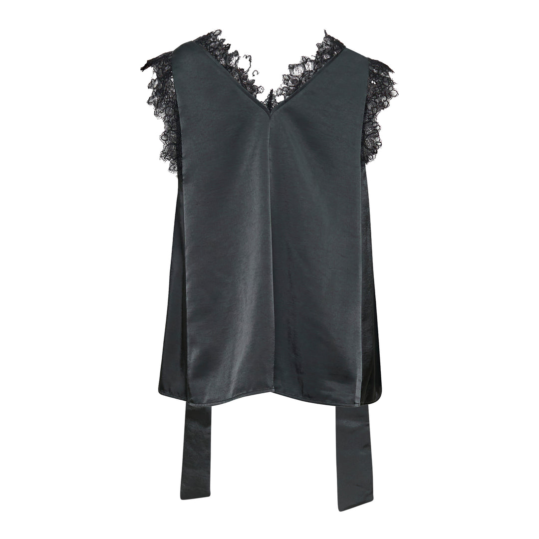 3.1 Phillip Lim Sleeveless Satin V-Neck Top – Available at Club 21, Official Retailer in Singapore, Malaysia & Thailand with Global Shipping Online