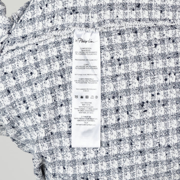 Short Sleeve Crew Neck Button Top