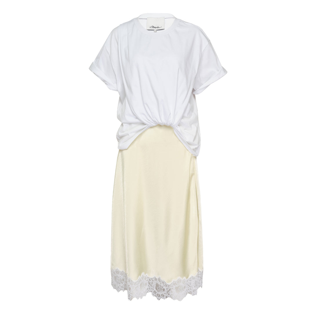 Draped T-Shirt Slip Combo Dress