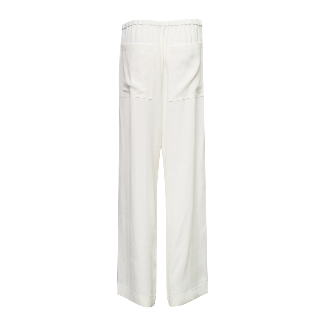 Woven Stripe Drawstring Trousers