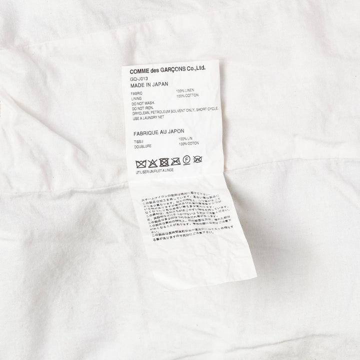 COMME des GARCONS Linen Canvas x Jute Vest – Available at Club 21, Official Retailer in Singapore, Malaysia & Thailand with Global Shipping Online