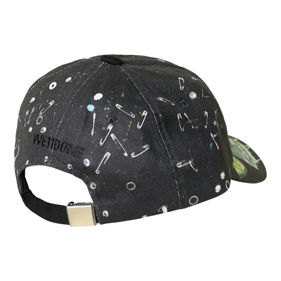 We11done Black Trompe-L'Oeil Printed Cap – Available at Club 21, Official Retailer in Singapore, Malaysia & Thailand with Global Shipping Online