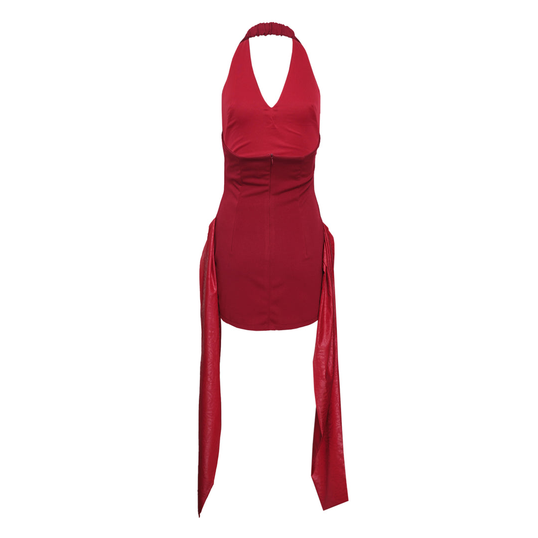 Red Halter Dress