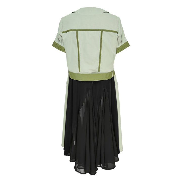 Caroline Hu Green Black Collage Dress – Available at Club 21, Official Retailer in Singapore, Malaysia & Thailand with Global Shipping Online