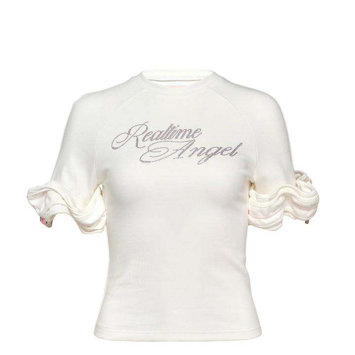 Realtime Angel Ruffle Cuff Tee