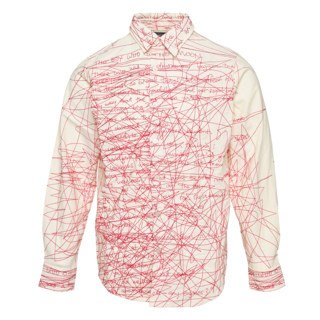 KidSuper Studios Manuscript Embroidered Shirt – Available at Club 21, Official Retailer in Singapore, Malaysia & Thailand with Global Shipping Online