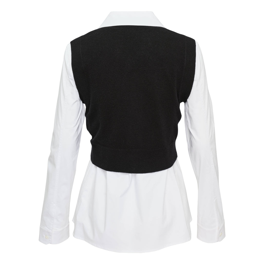 Prestyled Knit Vest Shirt