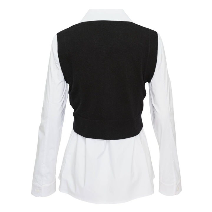 Prestyled Knit Vest Shirt