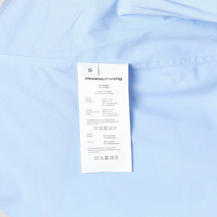 Pre-Styled Knit Vest Shirt