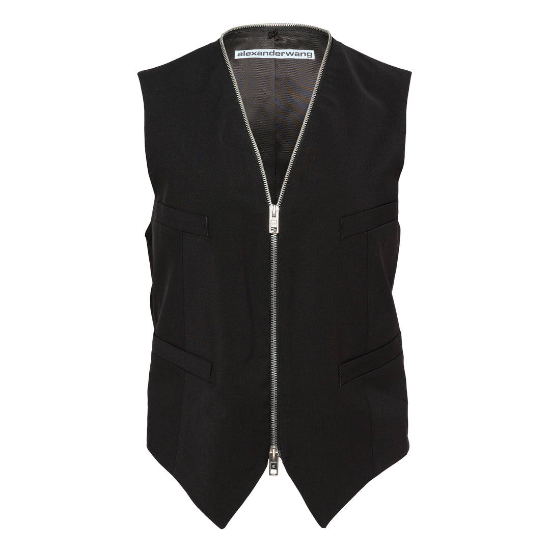 Tailored Vest With Zipper